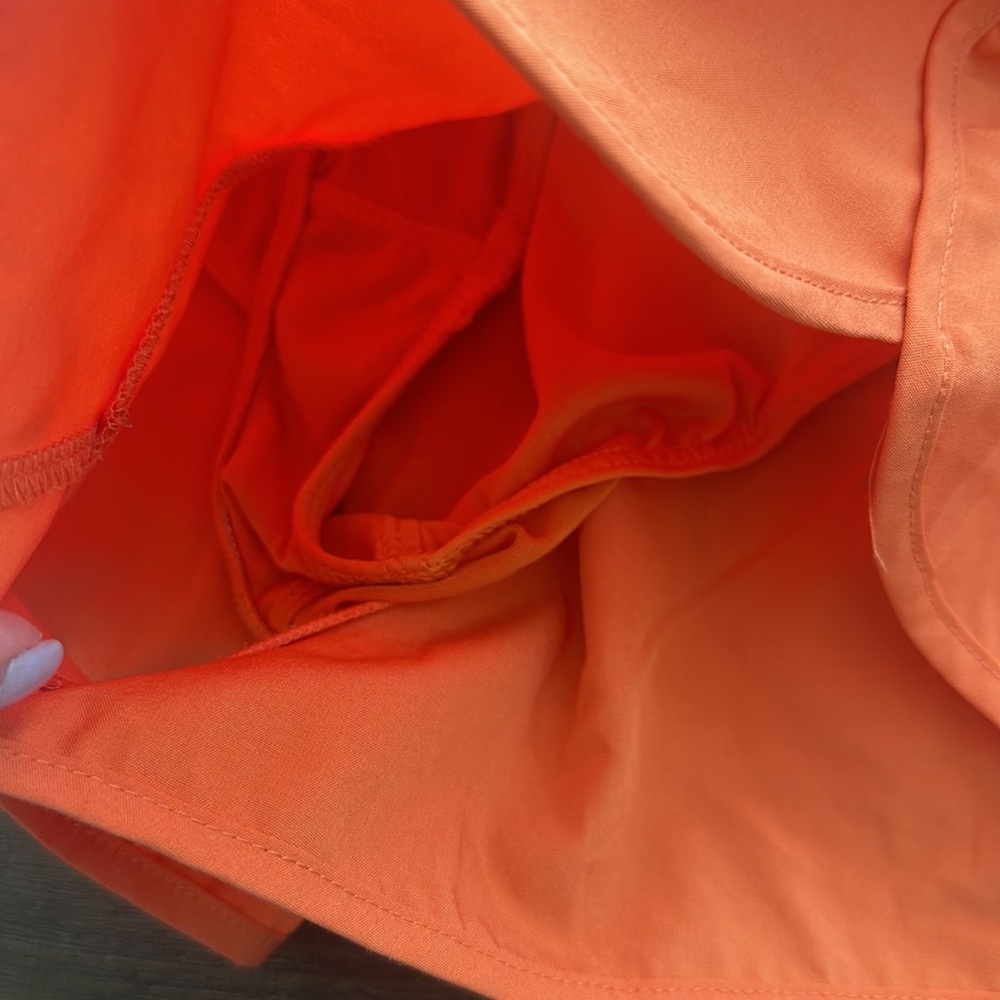 Women's Orange Shorts - Picture 3 of 4